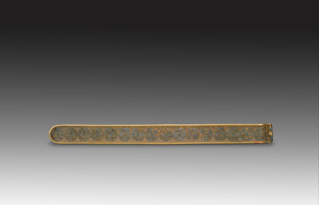 金累丝点翠扁方